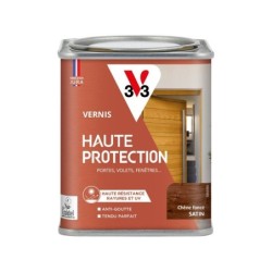 Vernis pour bois extérieur V33 Haute protection chêne foncé satiné 0.25 l