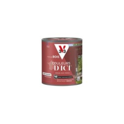 Peinture extérieure bois V33 Couleurs d'ici, rouge intense velours  0.5l