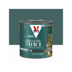 Peinture extérieure bois V33 Couleurs d'ici, vert profond velours 2l