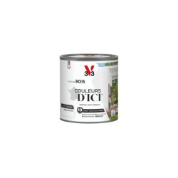 Peinture extérieure bois V33 Couleurs d'ici, blanc ral 9016 velours  0.5l