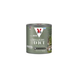 Peinture extérieure bois V33 Couleurs d'ici, kaki grisé velours  0.5l