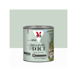 Peinture extérieure bois V33 Couleurs d'ici, vert pastel velours  0.5l