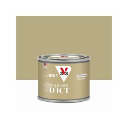 Peinture extérieure bois V33 Couleurs d'ici, jaune kaki velours  0.125l