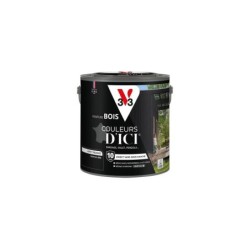 Peinture extérieure bois V33 Couleurs d'ici, noir ral 9005 velours  2l