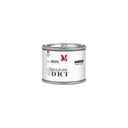 Peinture extérieure bois V33 Couleurs d'ici, blanc ral 9016 velours  0.125l