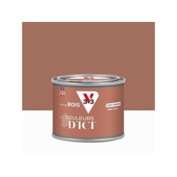 Peinture extérieure bois V33 Couleurs d'ici, terre cuite velours  0.125l