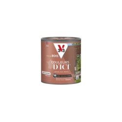 Peinture extérieure bois V33 Couleurs d'ici, terre cuite velours  0.5l