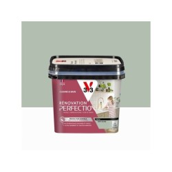 Peinture meuble, V33 Rénovation cuisine et bain, 0.75l, vert sauge satin