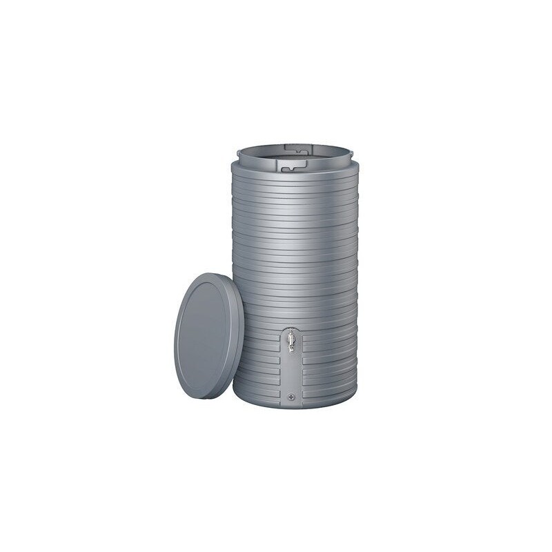 Récupérateur d'eau Nordic 300L + couvercle gris clair GARANTIA