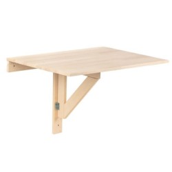 Table murale pliante en pin ASTIGARRAGA KIT LINE, L.59 x l.79.5 cm x Ep.20 mm