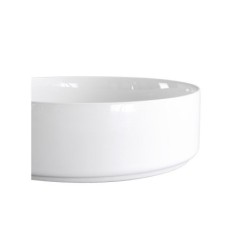 Vasque à poser céramique rond Studio Diam.37 cm blanc brillant