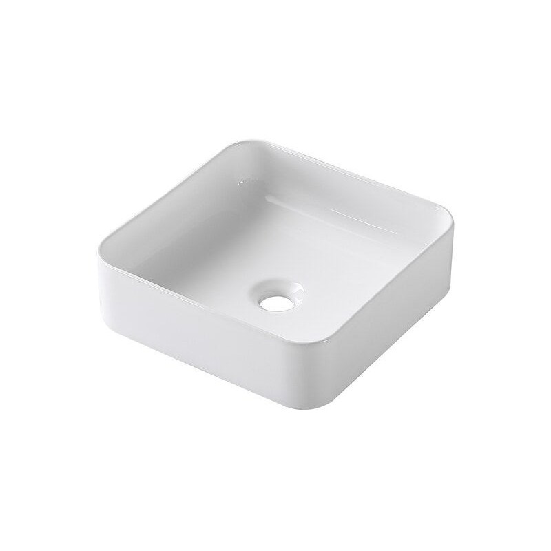 Lavabo à poser porcelaine l.36 x P.36 cm