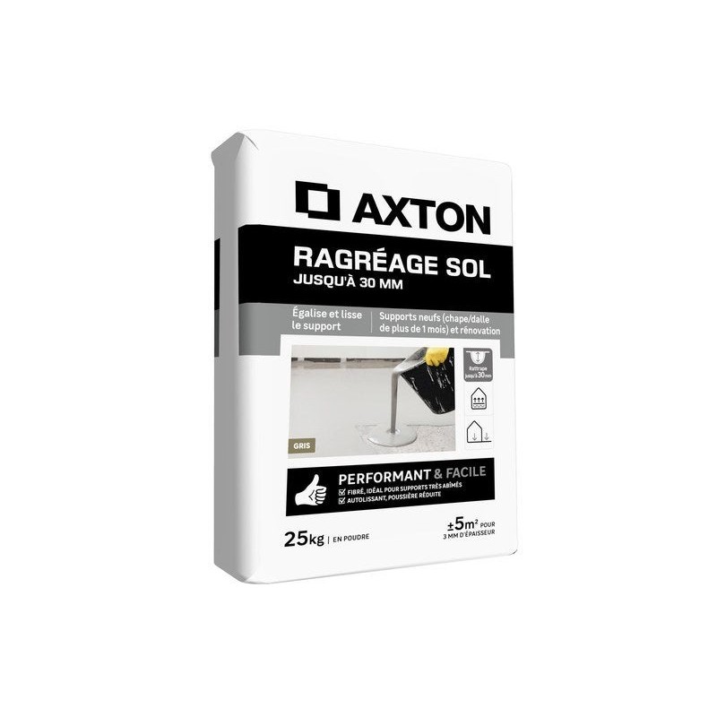 Ragreage autolissant AXTON, 25 kg