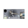 Ventilateur de plafond avec éclairage Gandia INSPIRE, gris, 15 W