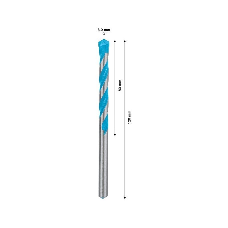 Fôret Multi-materiaux CYL-9 EXPERT 8x80x120 BOSCH