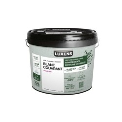 Peinture mur / plafond / boiserie LUXENS Biosourcee blanc velours, 10 L