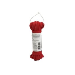 Ficelle polypropylène tresse creuse déco rouge STANDERS  L. 10 m