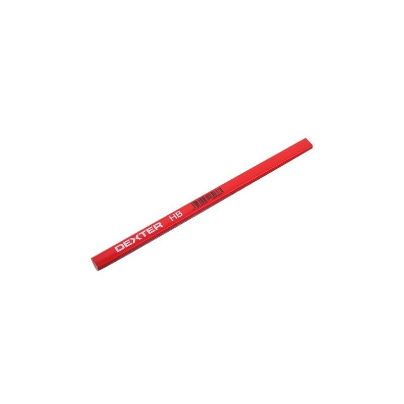 Crayon de menusier en bois FSC, DEXTER, rouge