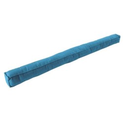 Bas de porte carre a coller textile (bourrelet),  L.95 cm bleu