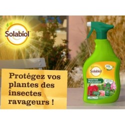 Traitement insectes pucerons SOLABIOL, pour arbres, arbustes, rosiers 750ML