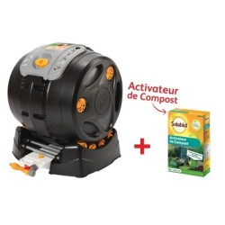 Composteur rapide avec arroseur nourrissant HOZELOCK EasyMix 100 L + activateur