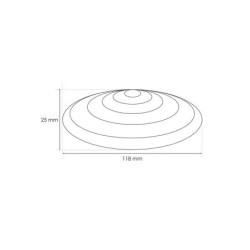 Cale porte amovible CHRISLIGNE caoutchouc gris L.11.8 x H.2.7 x l.11.8 cm