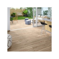 Carrelage sol et mur intenso effet bois naturel fonce Living 20x120 cm ARTENS