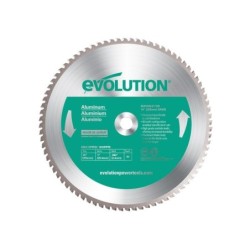 Lame en carbure de tungstène pour aluminium, EVOLUTION, 80 dents, alésage 20mm diam. 355 mm