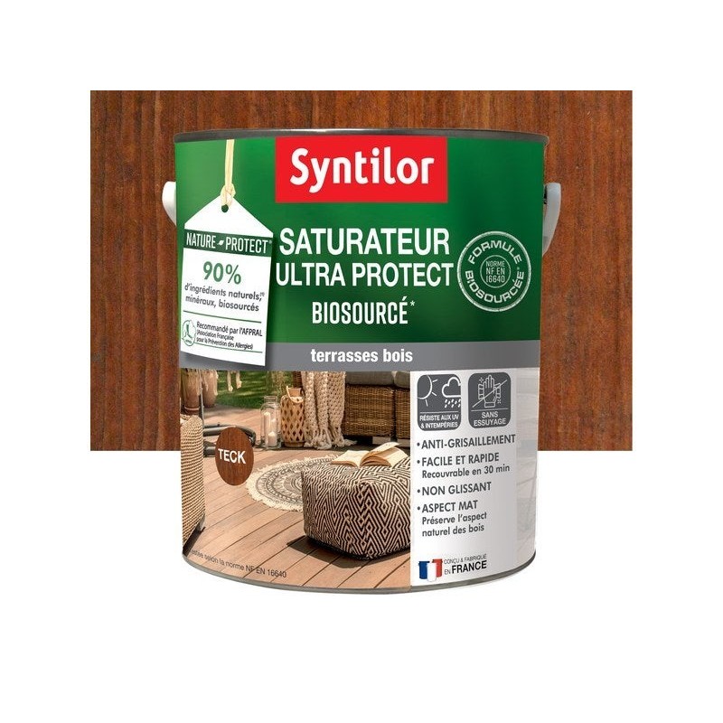 Saturateur Nature protect SYNTILOR, teck, mat 5 l