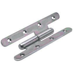 Paumelle Inox Pour Meuble Hettich, L.140 X L.55 Mm