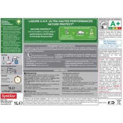 Lasure SYNTILOR U.H.P. biosourcee nature protect 8 ans chêne moyen satiné 1 L