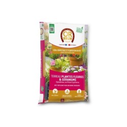 Terreau plantes fleuries et géraniums OR BRUN, 35 l