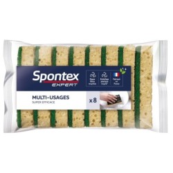 Lot de 8 éponges Xl multisurface, SPONTEX EXPERT