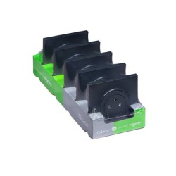 Lot de 5 prises affleurantes complètes Odace, SCHNEIDER ELECTRIC, anthracite