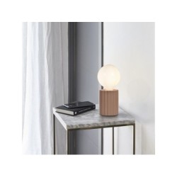 Lampe tyamo e27 h13 ceramique glossy rose bistro5 inspire