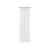 Voilage tamisant Giani, aspect lin blanc, grande largeur l.285 x H.250 cm