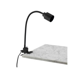 Lampe de bureau pince Tekla métal, noir, H.42 cm INSPIRE, GU10