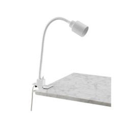 Lampe de bureau pince Tekla H.42 cm métal, blanc INSPIRE, GU10