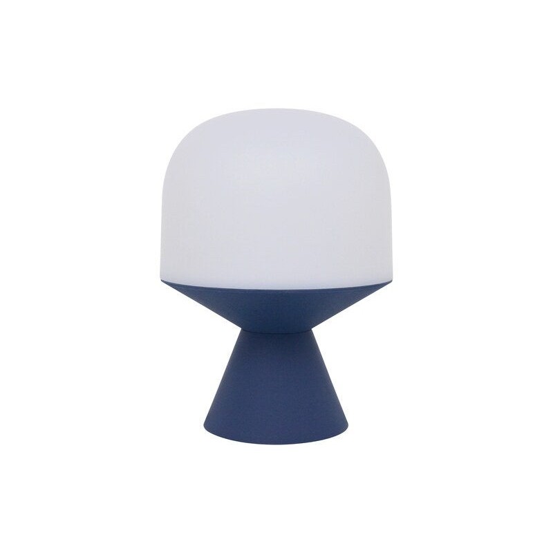 Lampe tiga e14 h22.5 plastique recycle bleu denim1 inspire