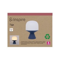 Lampe tiga e14 h22.5 plastique recycle bleu denim1 inspire