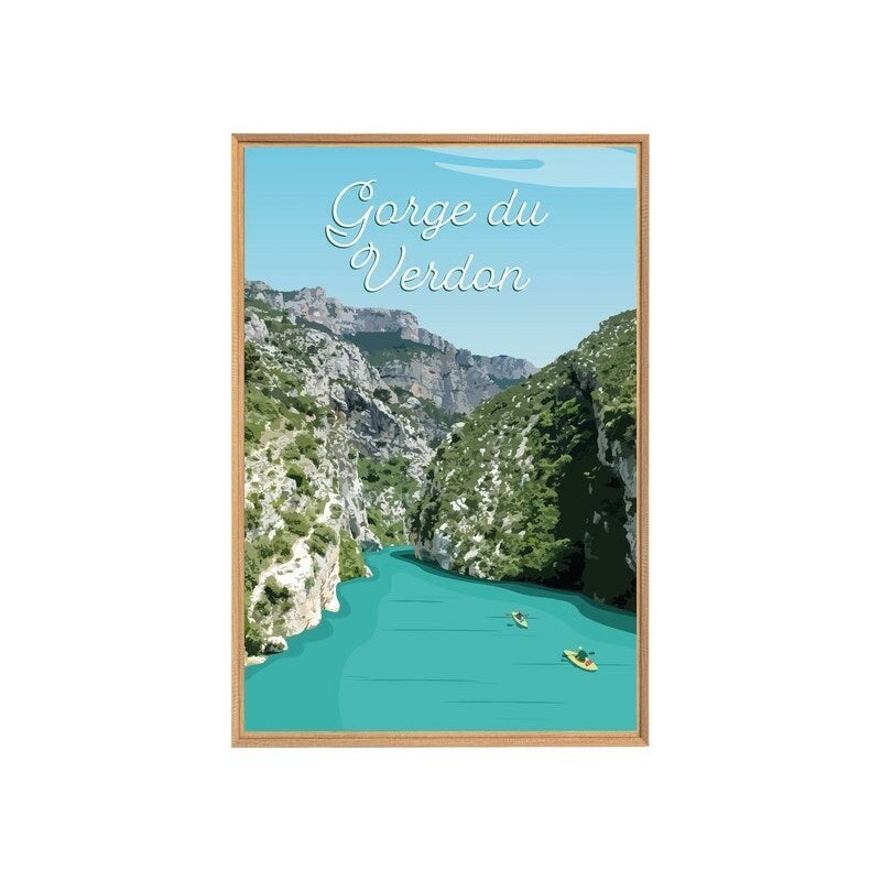 Image encadrée Gorge Du Verdon, CEANOTHE l.65 x H.97 cm