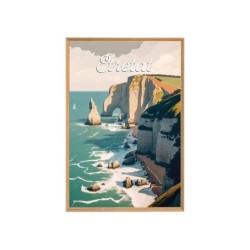 Image encadrée Etretat, CEANOTHE l.65 x H.97 cm