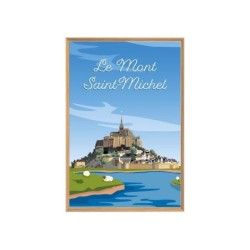 Image encadrée Mont Saint Michel, CEANOTHE l.65 x H.97 cm