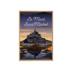 Image encadrée Mont Saint Michel, CEANOTHE l.65 x H.97 cm