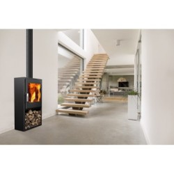 Poêle à bûche SUPRA Jacco noir, 5 kW