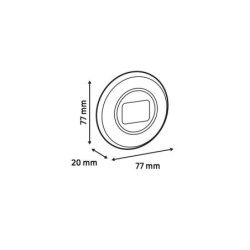 Thermomètre pour intérieur digital, EQUATION, noir