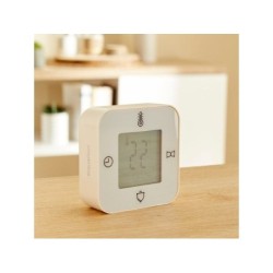 Thermomètre pour intérieur 4 en 1, écran coloré avec rétro-éclairage, EQUATION, blanc