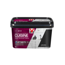 Peinture Cuisine Meuble Et Crédence Décolab® V33 Noir Smoky Mat 2 L