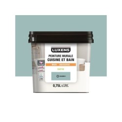 Peinture murale cuisine et bain, LUXENS, 0.75 litre, celadon 4