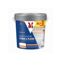 Sous-couche plaque de plâtre, V33, 10 litres + 20 % gratuit